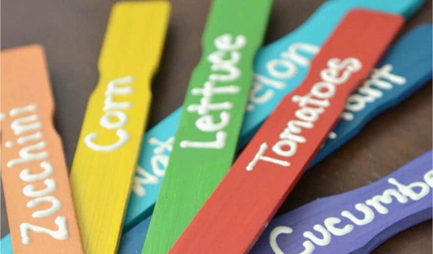 Rainbow Garden Markers