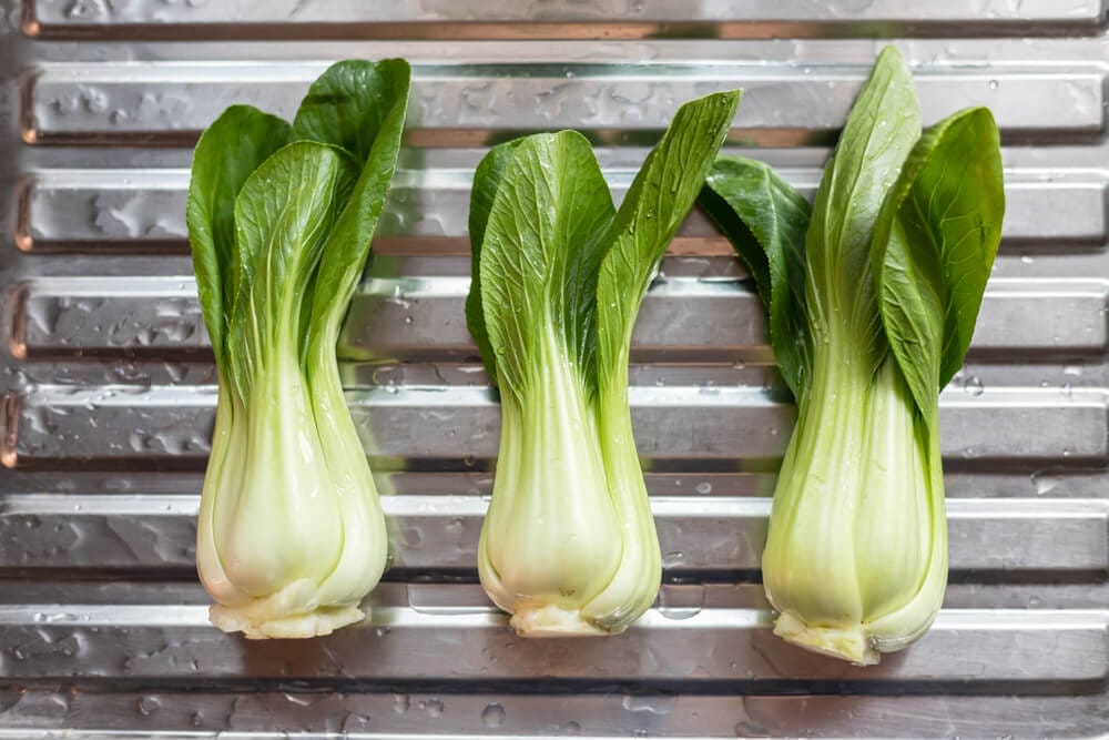 white stem bok choy