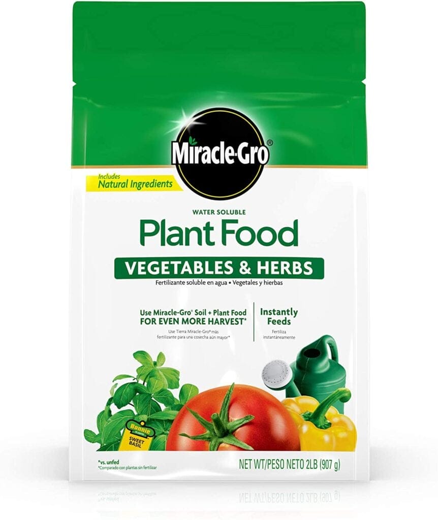 miracle gro water soluble vegetable food